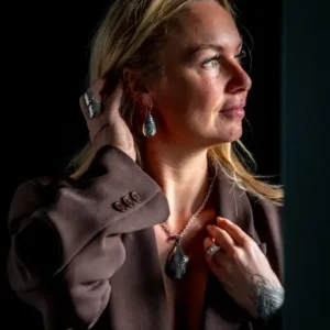 Zilveren oorbellen Loula