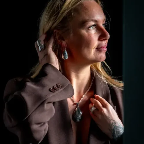 Zilveren oorbellen Loula