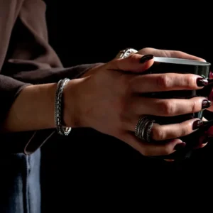 Zilveren dames ring Five