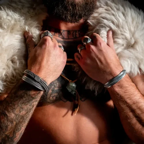 Zilveren dames en heren armband Bailey