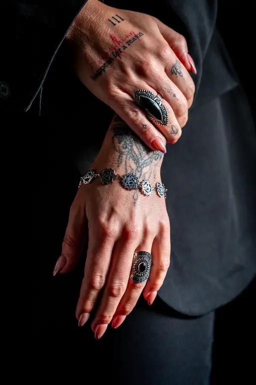 Zilveren chakra armband 3 Zilveren chakra armband - Afbeelding 3