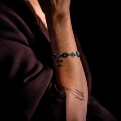 Zilveren chakra armband