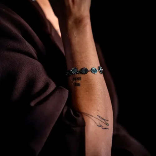 Zilveren chakra armband