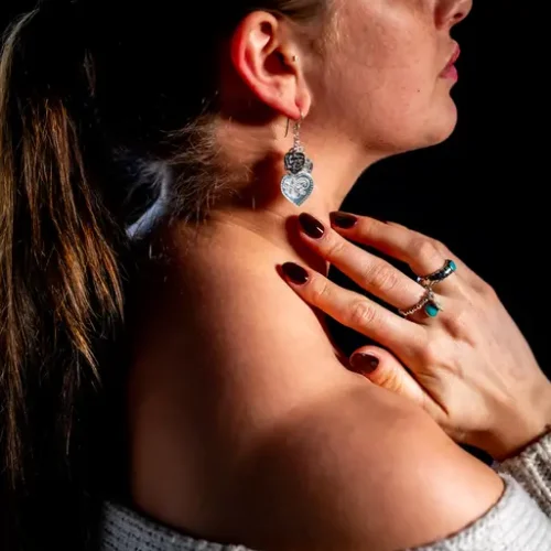 Zilveren 0orbellen Amor