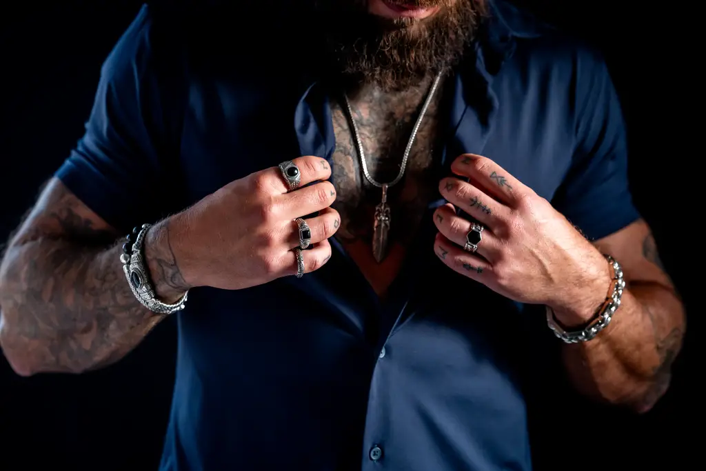 Zilveren dames en heren ring Hublot 2 Zilveren dames en heren ring Hublot - Afbeelding 2