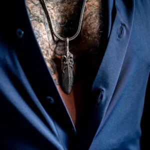 Zilveren hanger Veer