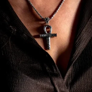 Zilveren hanger Ankh