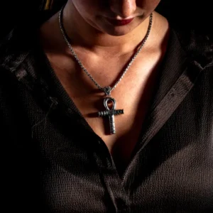 Zilveren dames en heren ketting Luka