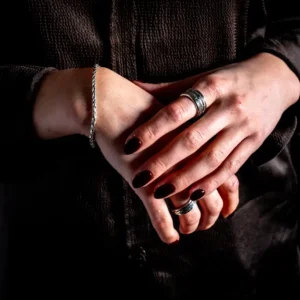 Zilveren dames en heren armband Luka