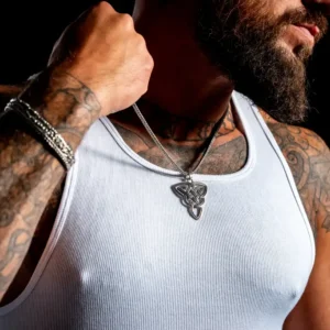 Zilveren hanger keltische knopen groot