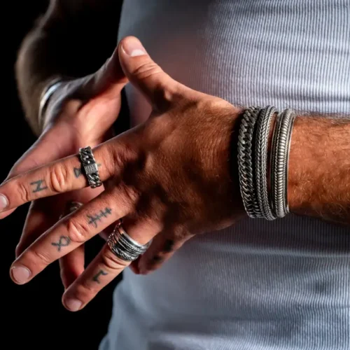 Zilveren dames en heren armband Sweet