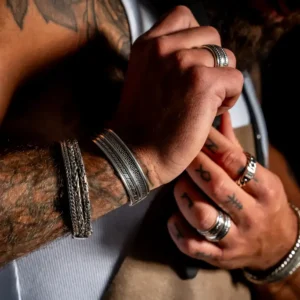 Zilveren dames en heren armband Yura small