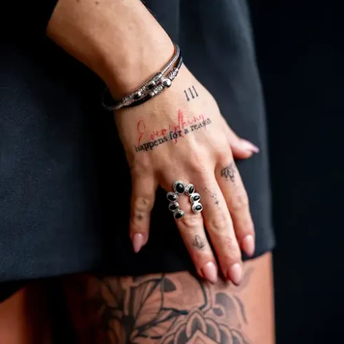 Lederen dames armband Bali