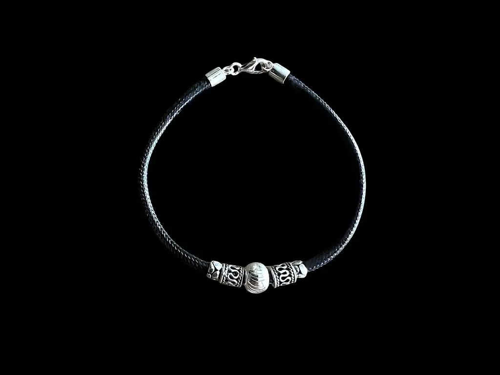 Lederen dames armband Bali 2 Lederen dames armband Bali - Afbeelding 2