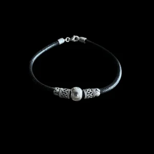 Lederen dames armband Bali
