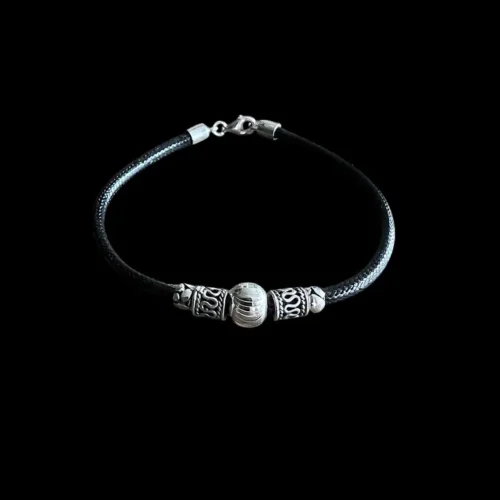 Lederen dames armband Bali