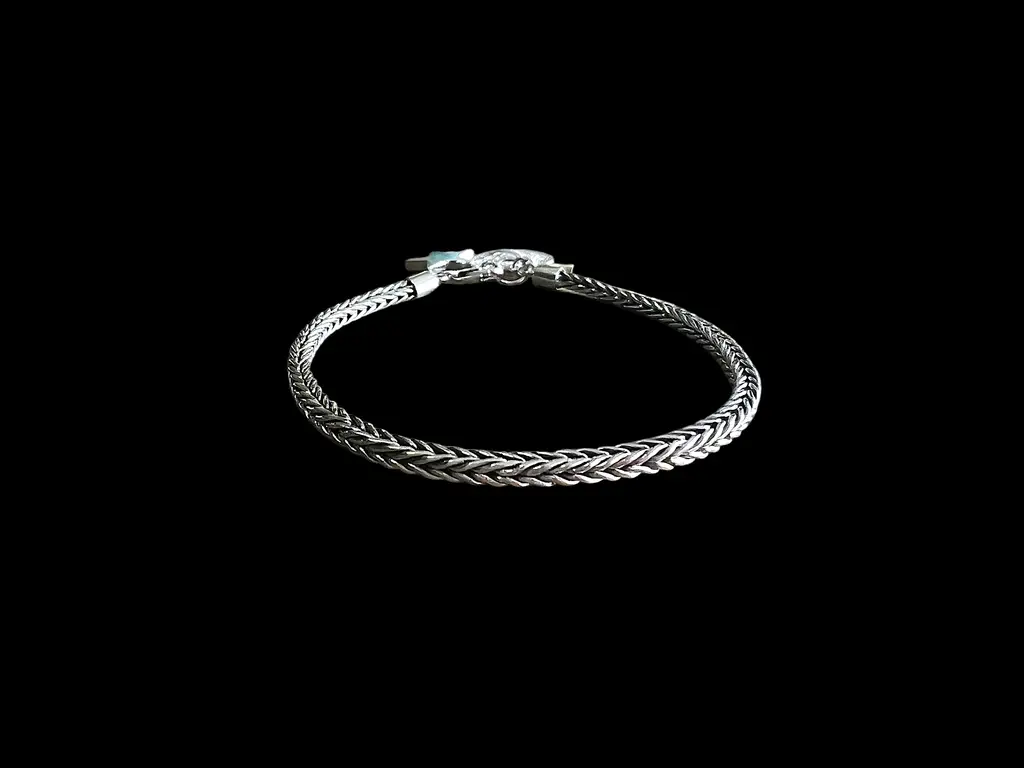 Zilveren dames en heren armband Wish solo 2 Zilveren dames en heren armband Wish solo - Afbeelding 2