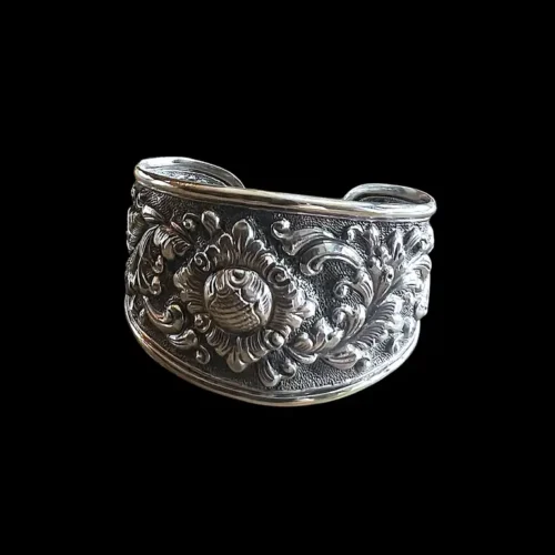 Zilveren dames armband Flowers of Bali