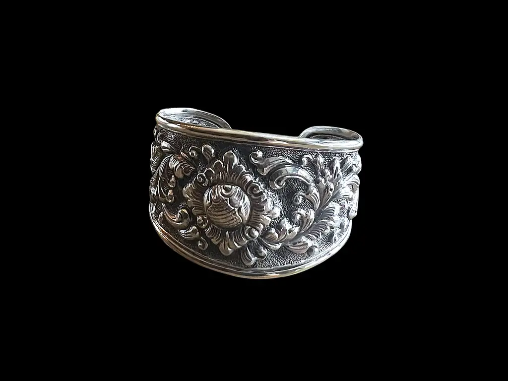 Zilveren dames armband Flowers of Bali 1 Zilveren dames armband Flowers of Bali