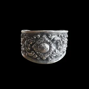 Zilveren dames armband Flowers of Bali