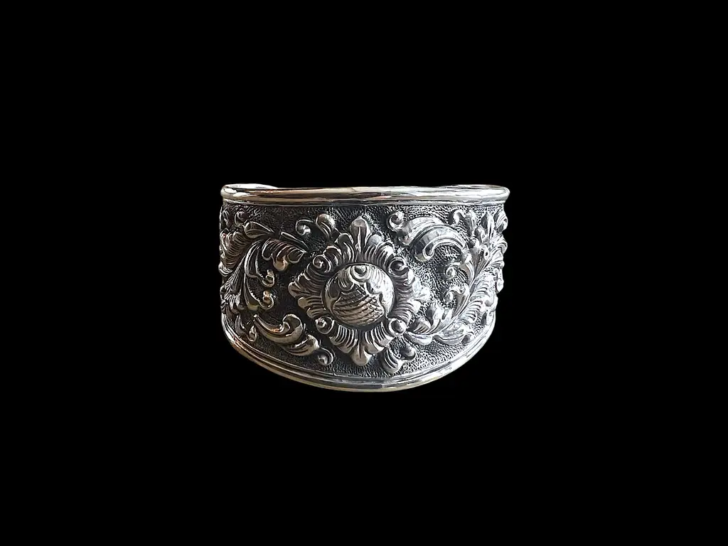 Zilveren dames armband Flowers of Bali 2 Zilveren dames armband Flowers of Bali - Afbeelding 2