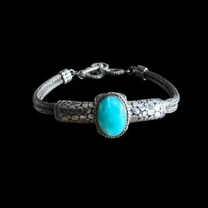 Zilveren dames armband Aqua limited edition
