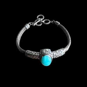 Zilveren dames armband Aqua limited edition