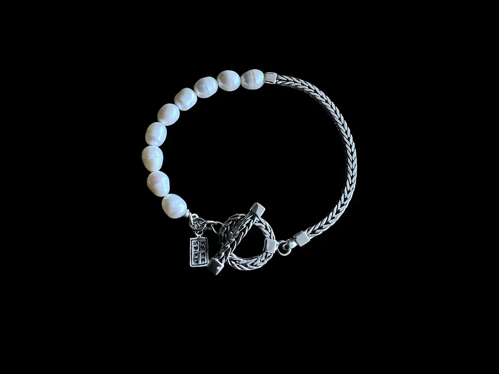 Zilveren dames armband Pearly 1 Zilveren dames armband Pearly