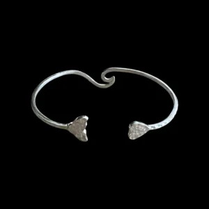 Zilveren dames armband Wave