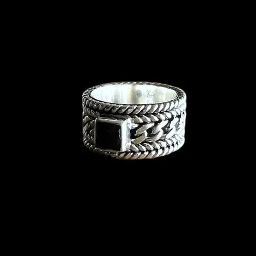 Zilveren dames en heren ring Salina