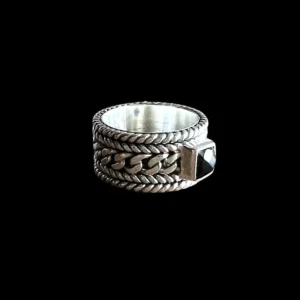 Zilveren dames en heren ring Salina