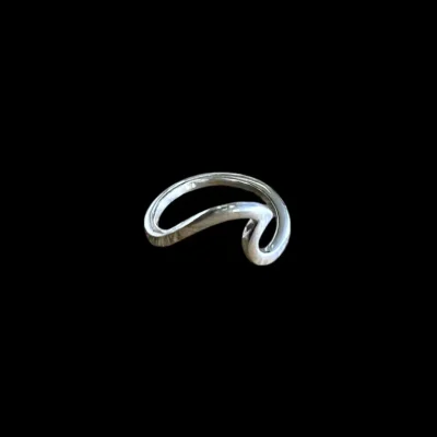 Zilveren dames ring Wave 2