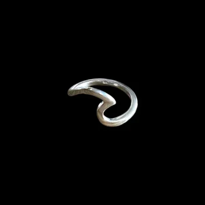 Zilveren dames ring Wave 2
