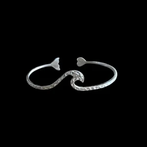 Zilveren dames armband Wave