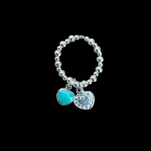 Beads ring Hartje blue