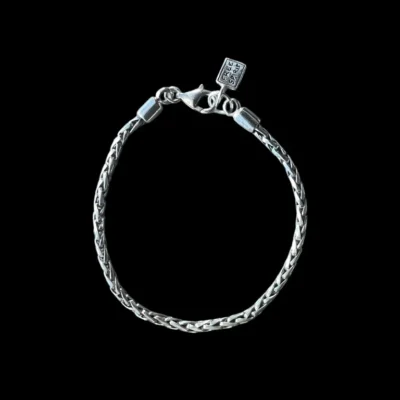Zilveren dames en heren armband Luka