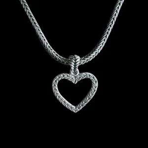 Zilveren hanger Wish hart