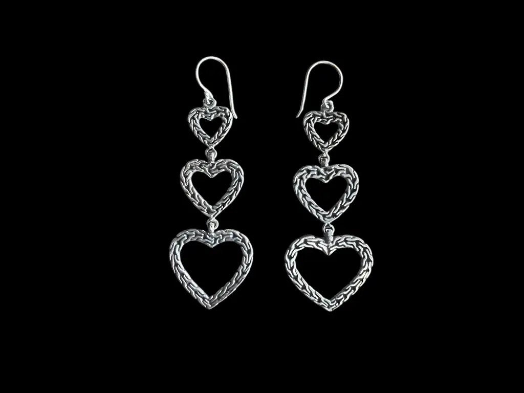 Zilveren oorbellen Wish hart 1 Zilveren oorbellen Wish hart