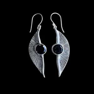 Zilveren oorbellen Tuti brown