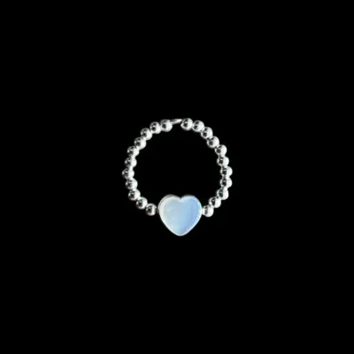 Zilveren dames ring Sweet Amor white