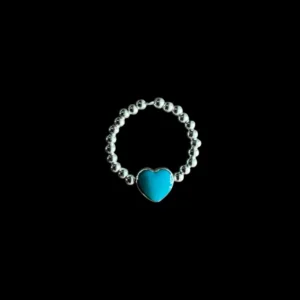 Zilveren dames ring Sweet Amor blue