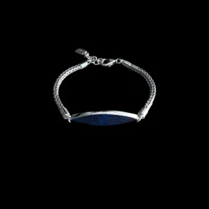 Zilveren dames armband Blue eye