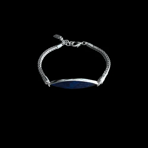 Zilveren dames armband Blue eye