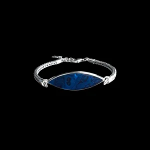 Zilveren dames armband Blue eye
