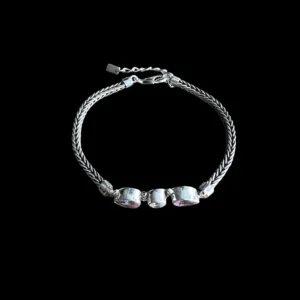 Zilveren dames armband Pink