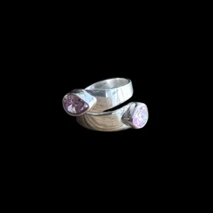 Zilveren dames ring Pink