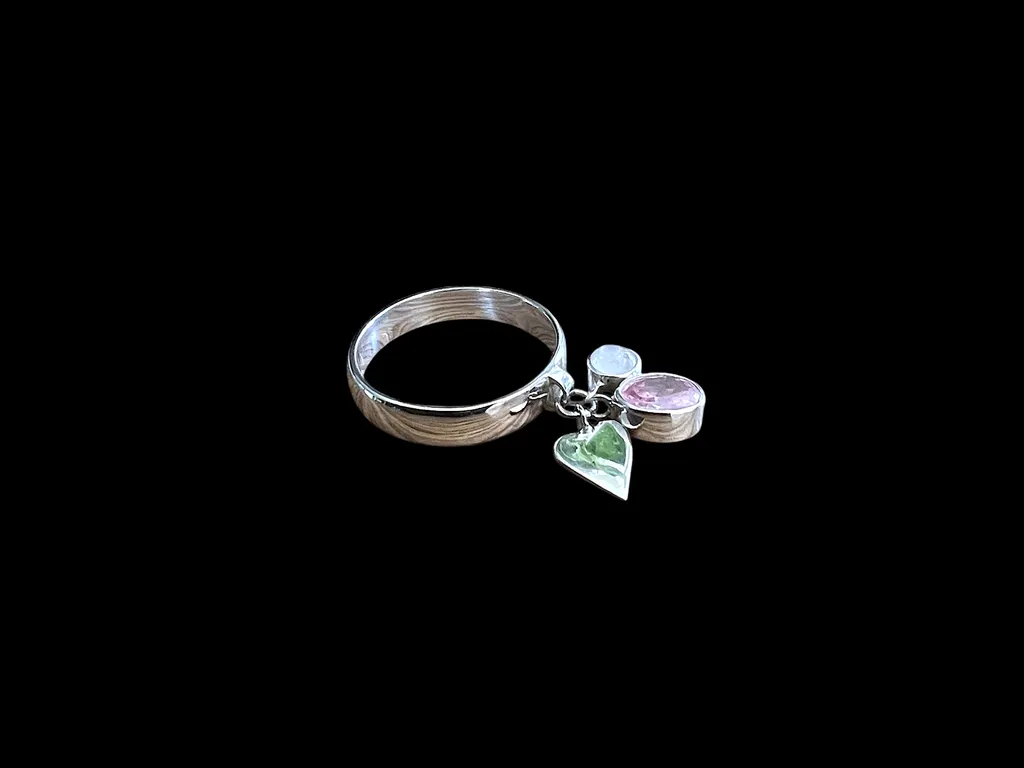 Zilveren dames ring Pink dream 2 Zilveren dames ring Pink dream - Afbeelding 2