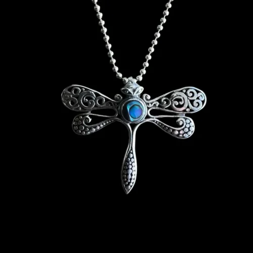 Zilveren hanger Dragonfly