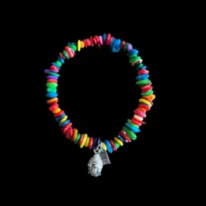 Kralen enkelbandje Ibiza colour