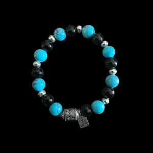 Kralen armband mix up blue